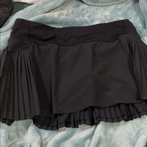 Lululemon Athletica Black Pleated Skirt